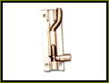 STEEL CASEMENT STAY CURLYTAIL IRON MONGERY