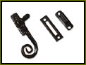 STEEL CASEMENT STAY CURLYTAIL IRON MONGERY