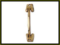 STEEL CASEMENT STAY CURLYTAIL IRON MONGERY